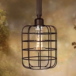 Retro Mini Stil Målning Metall Taklampa