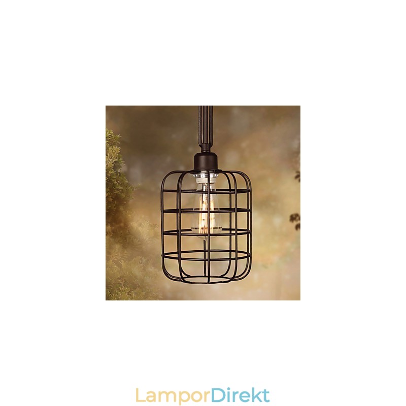 Retro Mini Stil Målning Metall Taklampa