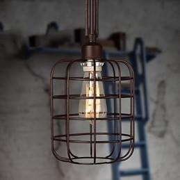 Retro Mini Stil Målning Metall Taklampa