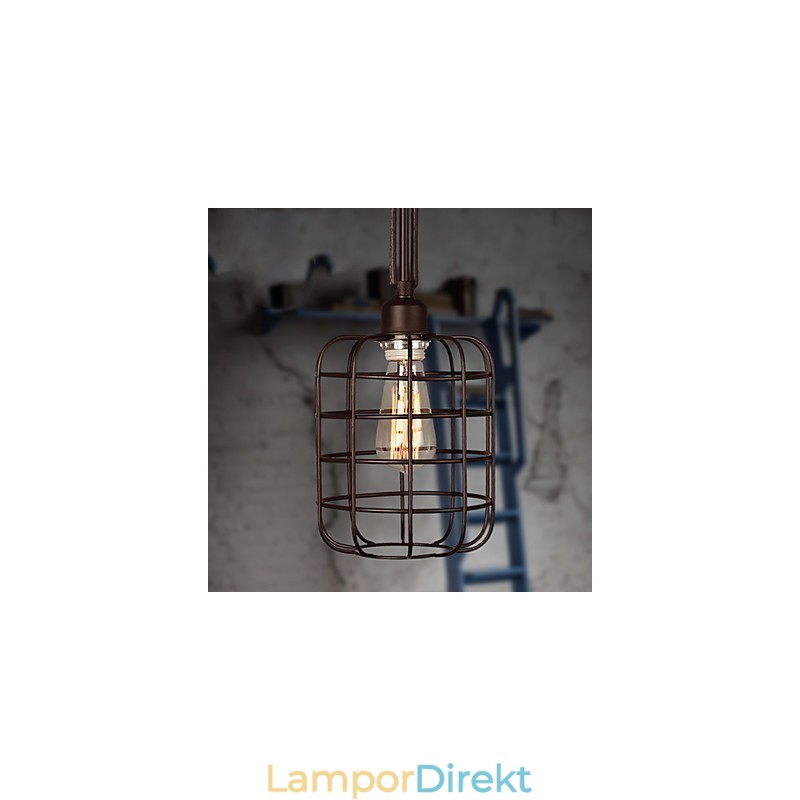 Retro Mini Stil Målning Metall Taklampa