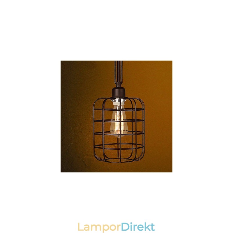 Retro Mini Stil Målning Metall Taklampa