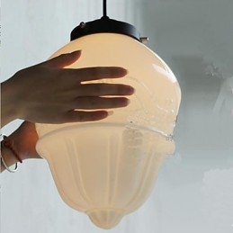 Amerikansk Retro Cream Glass Cuckoo