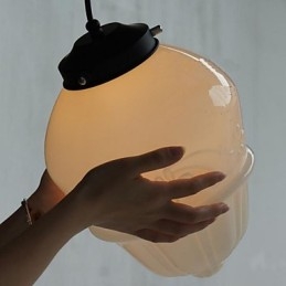 Amerikansk Retro Cream Glass Cuckoo