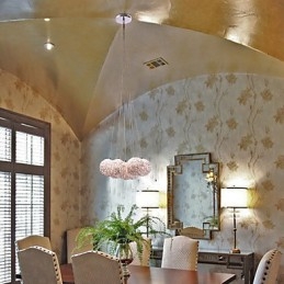 Samtida Taklampa I Aluminium Med 7 Lampor