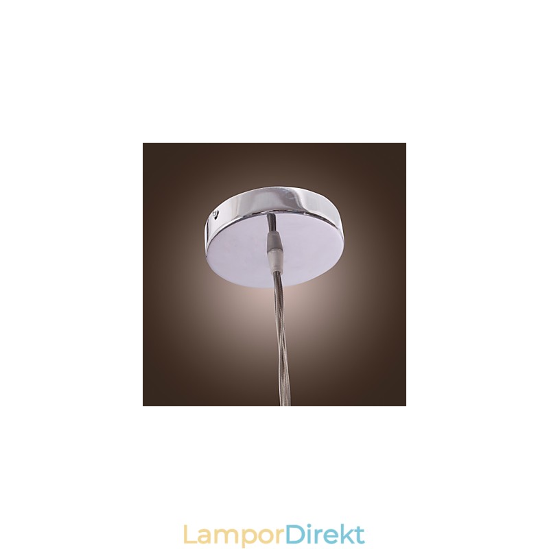 Samtida Taklampa I Aluminium Med 7 Lampor