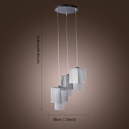 Modern Och Modern Elektropläterad Pendellampa I Ministil