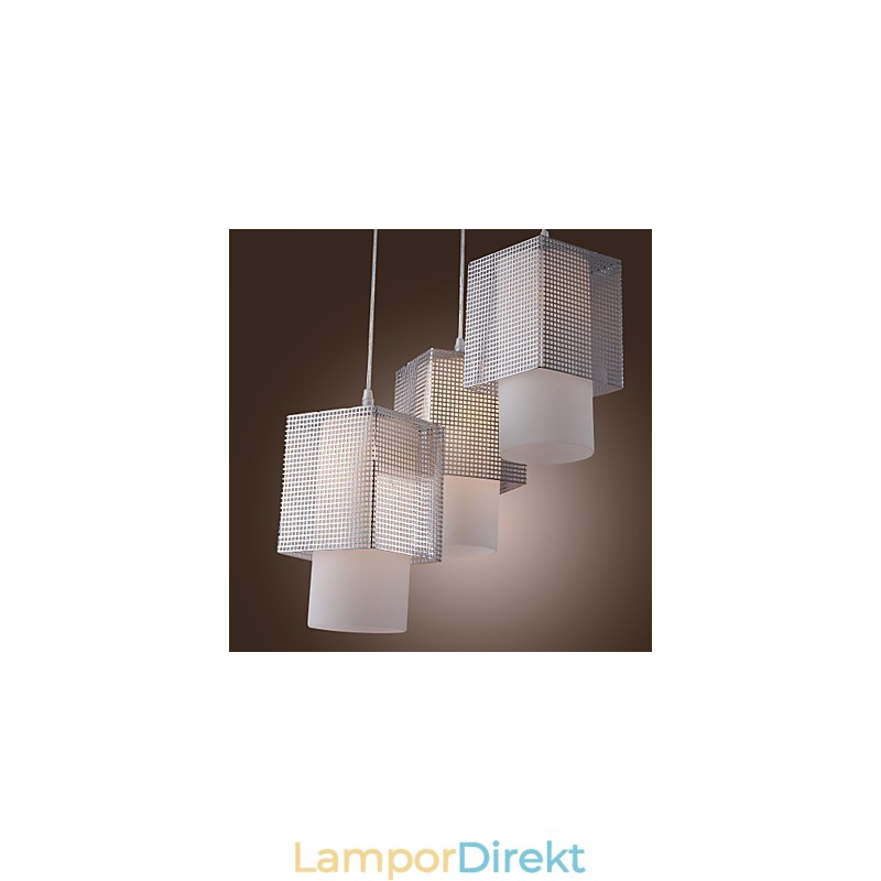 Modern Och Modern Elektropläterad Pendellampa I Ministil