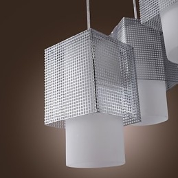 Modern Och Modern Elektropläterad Pendellampa I Ministil
