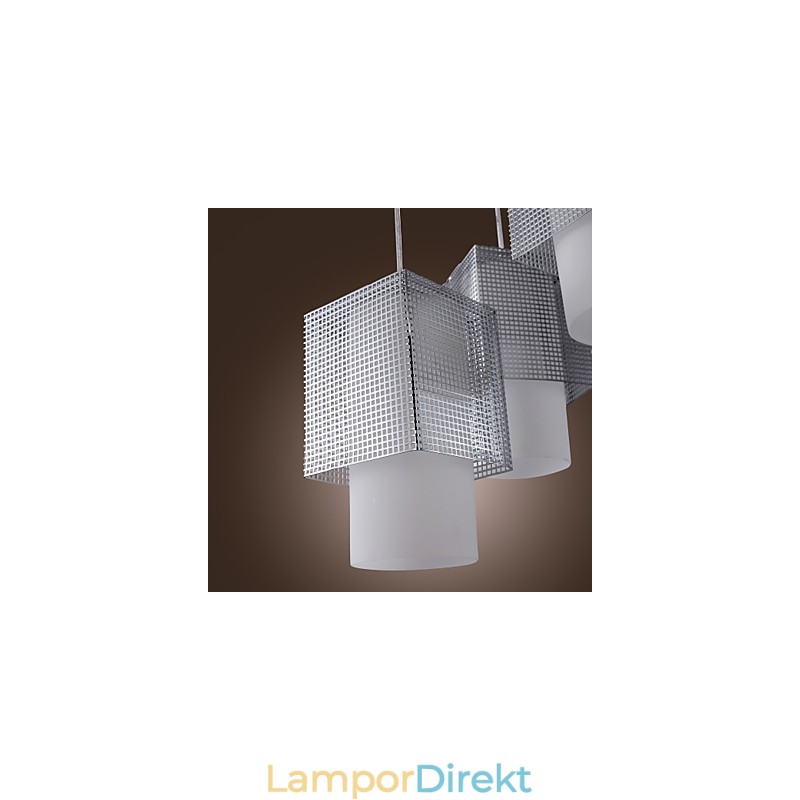 Modern Och Modern Elektropläterad Pendellampa I Ministil