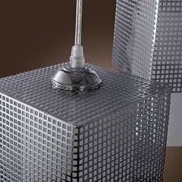 Modern Och Modern Elektropläterad Pendellampa I Ministil