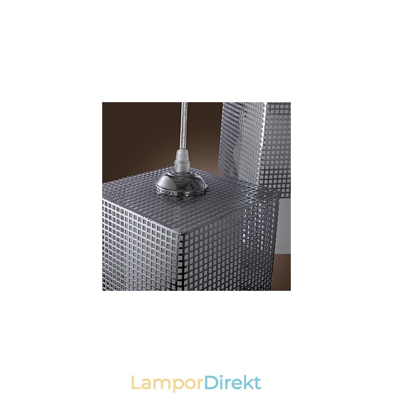 Modern Och Modern Elektropläterad Pendellampa I Ministil