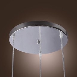 Modern Och Modern Elektropläterad Pendellampa I Ministil