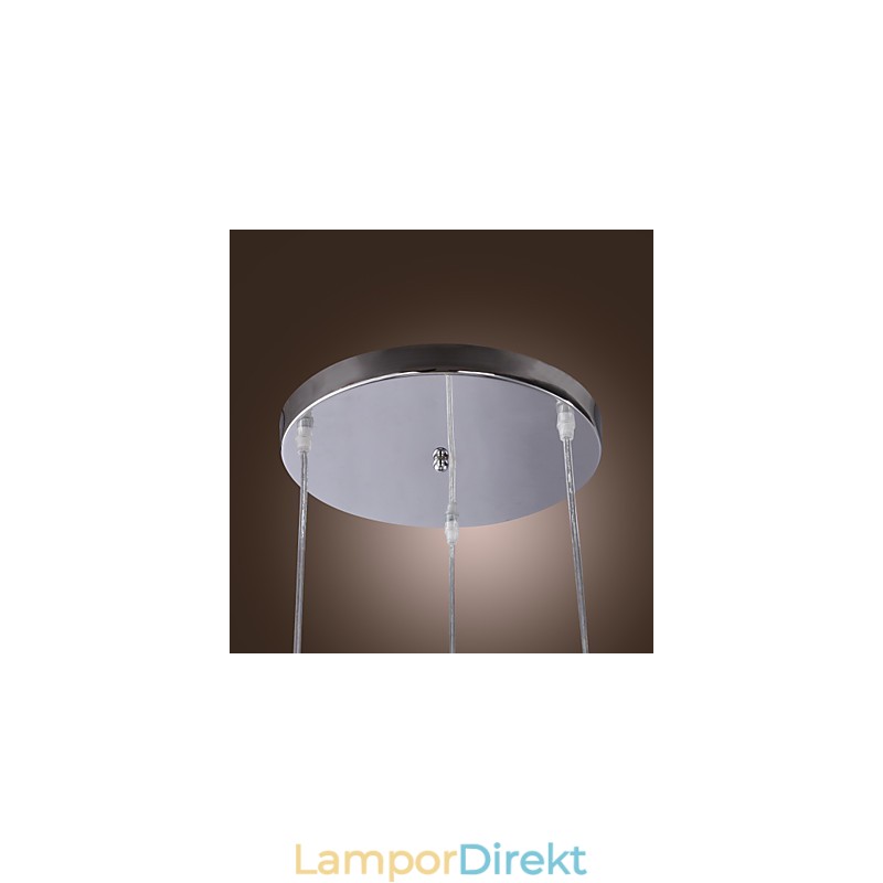 Modern Och Modern Elektropläterad Pendellampa I Ministil