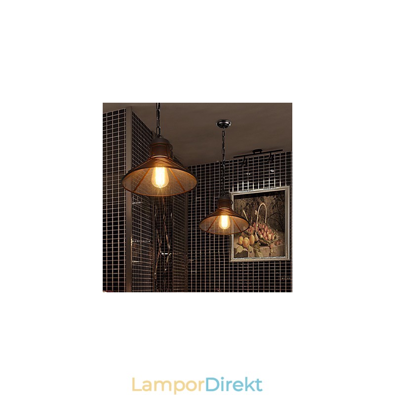 Pendellampor Mini Style Retro Garage Metal