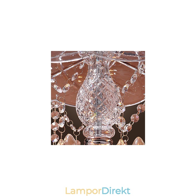 Modern Kristall Taklampa Med 3 Lampor I Glasskärm
