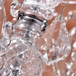 Modern Kristall Taklampa Med 3 Lampor I Glasskärm