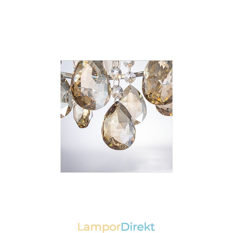 Modern Clear Sphere Luster Kristallkrona Taklampa Heminredning Upphängd Pendellampa Armatur Ljus