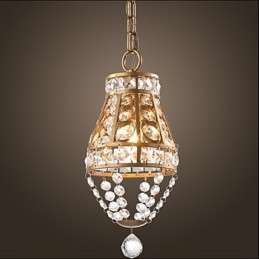 American Country Crystal Chandelier Retro Veranda Art Chandelier