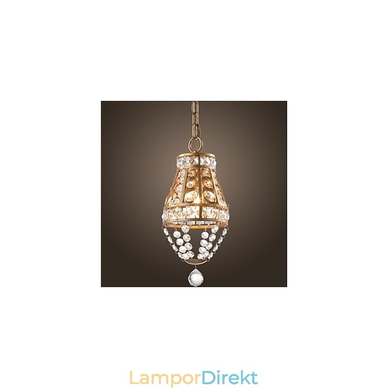 American Country Crystal Chandelier Retro Veranda Art Chandelier
