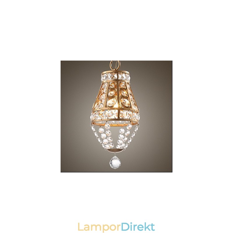 American Country Crystal Chandelier Retro Veranda Art Chandelier
