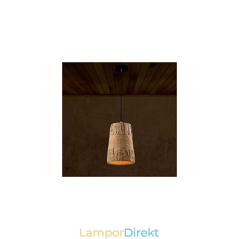 Retro Industriell Taklampa Cement