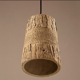 Retro Industriell Taklampa Cement