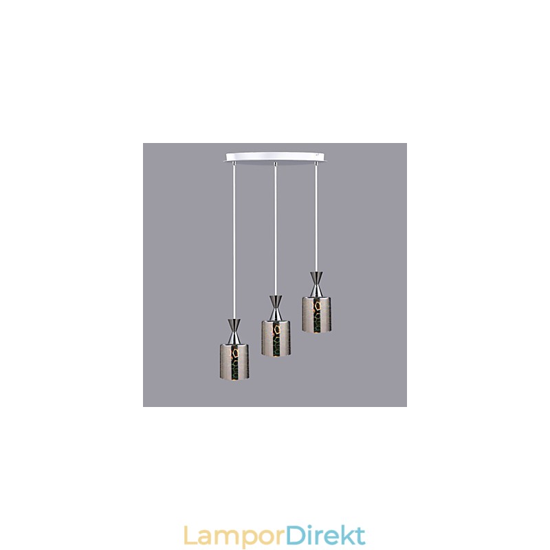 Drömlasergravyr Förkromad Lampa 3 Disc