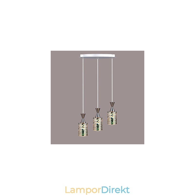 Drömlasergravyr Förkromad Lampa 3 Disc