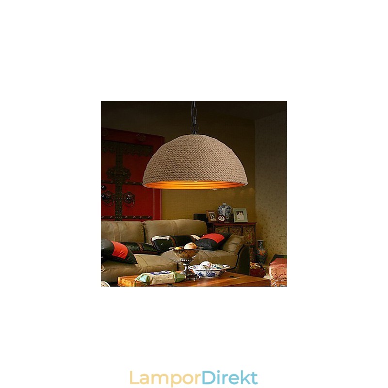 Vintage Smidesjärn Ljuskrona En Kreativ Industriell Hampa