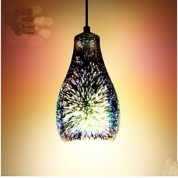 Enkelt Bord 3D Glas Creative Pendant C