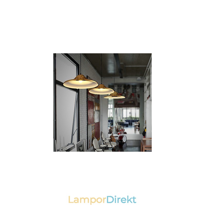 Country Gold Metal Pendelljus Garage