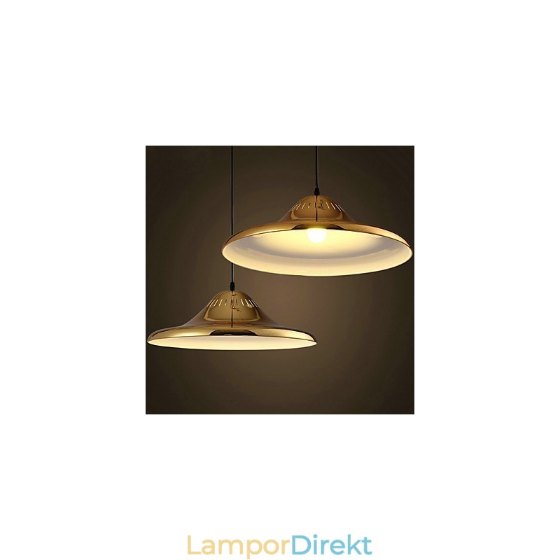 Country Gold Metal Pendelljus Garage