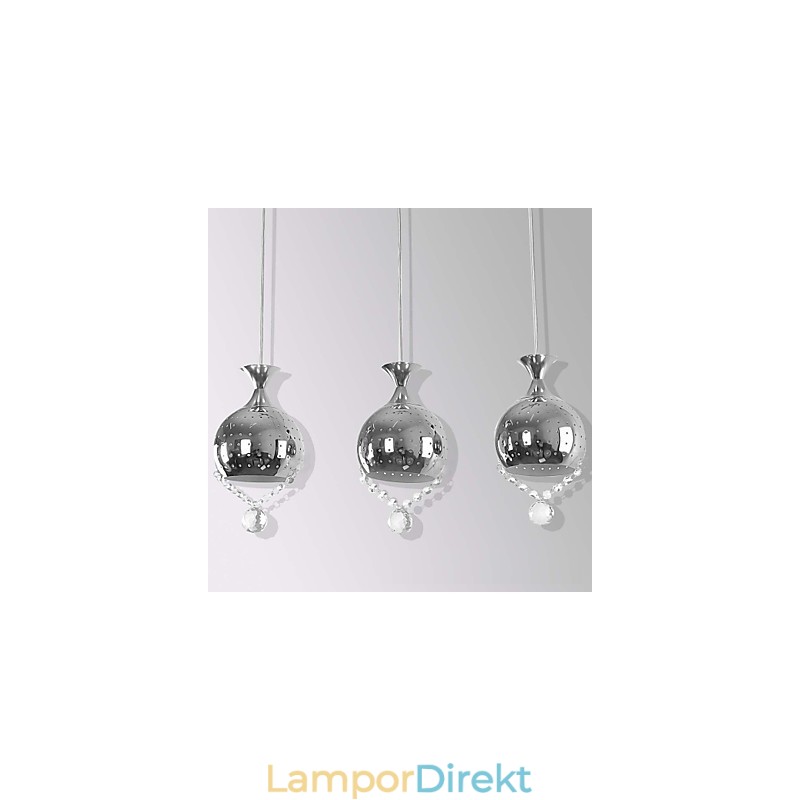 Heads Pendel Light Crystal Modern Contemporary Metal