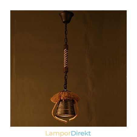 American Country Retro Hampa Keramisk Lampa American Country Retro Hampa Keramisk Lampa