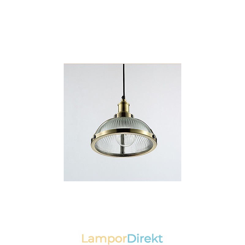 Amerikansk Retro Glas Lampskärm Liten Pendellampa