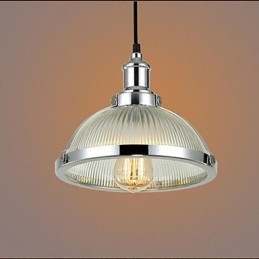 Amerikansk Retro Glas Lampskärm Liten Pendellampa