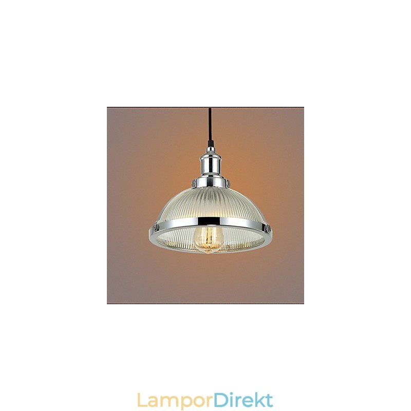Amerikansk Retro Glas Lampskärm Liten Pendellampa