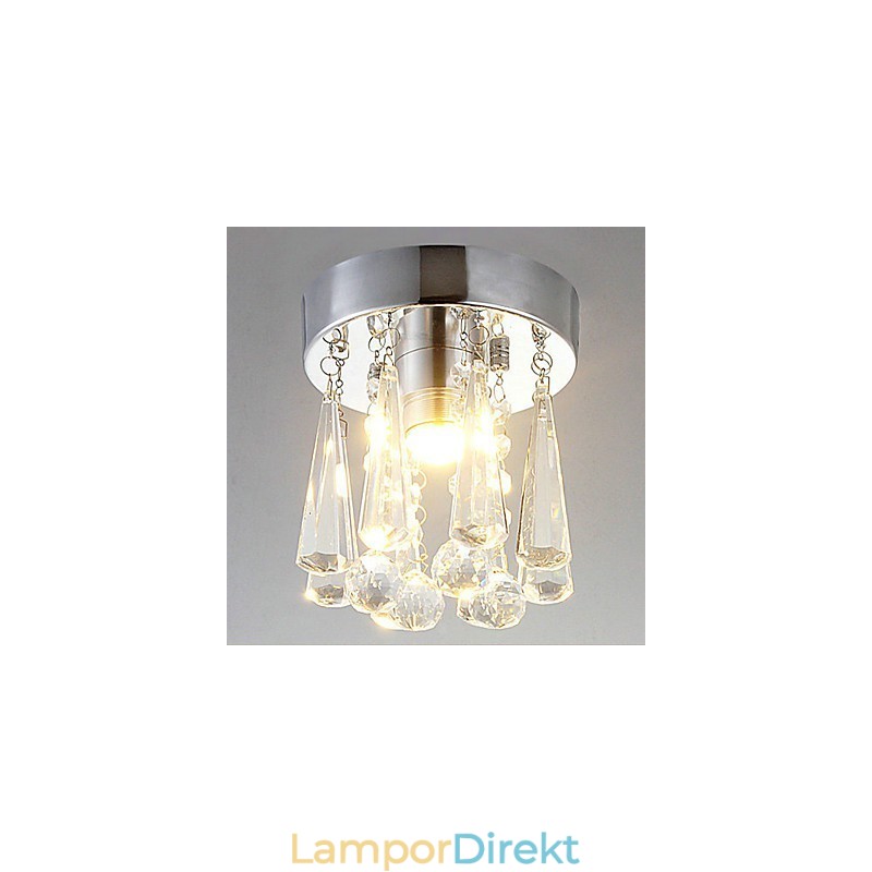 Modern Crystal 1 Lights Flush Mount I Kronform