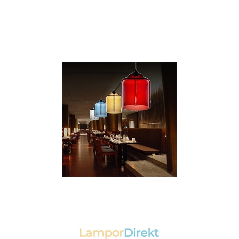 Retro Kreativa Enkelhuvud Glashängande Lampa Café I Guldfiskskålen