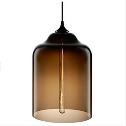 Retro Kreativa Enkelhuvud Glashängande Lampa Café I Guldfiskskålen