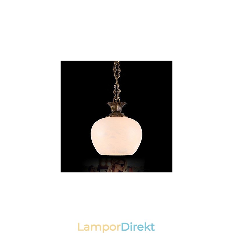 Den Spanska Marble Copper Single Chandelier Belysningen