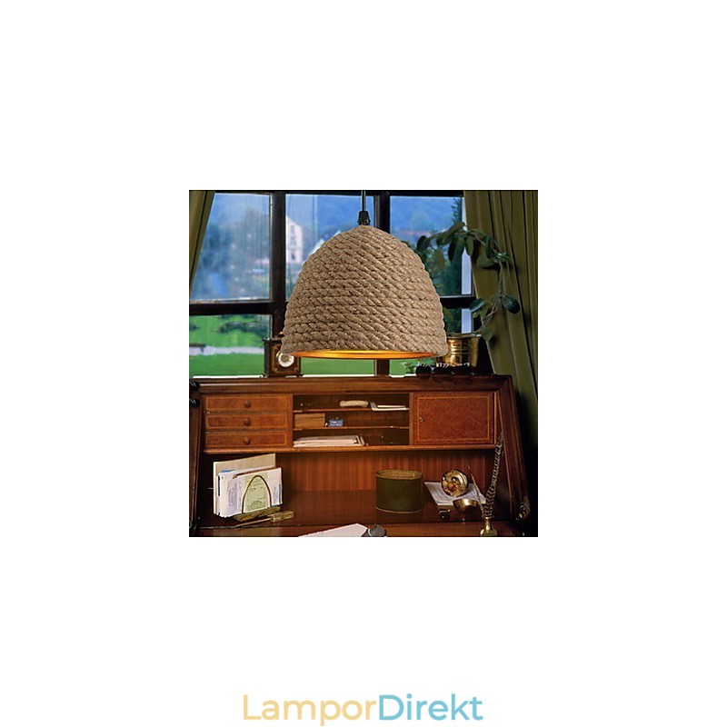Vintage Smidesjärn Ljuskrona Kreativ Industriell Hampa