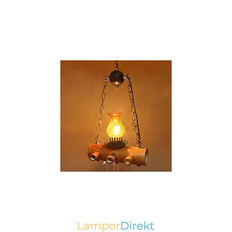 American Country Antik Bamboo Single Head Ljuskrona