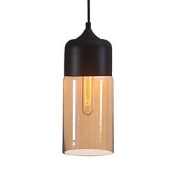 Westmenlights Elegant Flaskskärm Gör Det Själv Taklampa Glas Pendelbelysning Edison Bulb Home