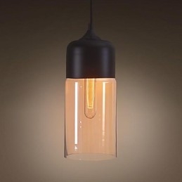 Westmenlights Elegant Flaskskärm Gör Det Själv Taklampa Glas Pendelbelysning Edison Bulb Home