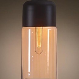 Westmenlights Elegant Flaskskärm Gör Det Själv Taklampa Glas Pendelbelysning Edison Bulb Home