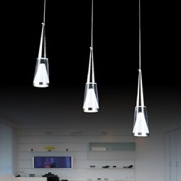 3 Lampor Pendellampa Modern Contemporary Metal