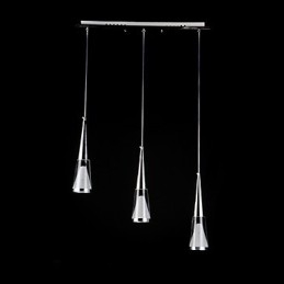 3 Lampor Pendellampa Modern Contemporary Metal