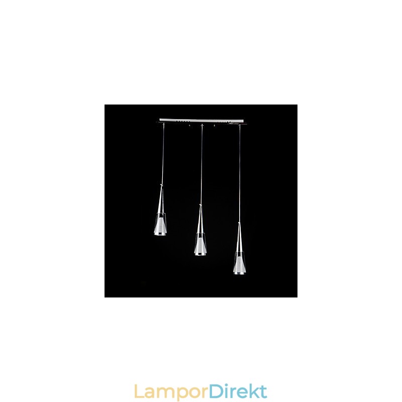 3 Lampor Pendellampa Modern Contemporary Metal