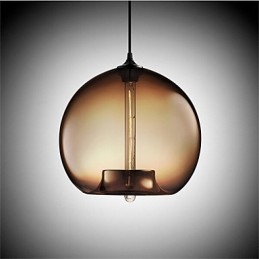 Retro Kreativa Enkelhuvud Glashängande Lampa Café I Guldfiskskålen